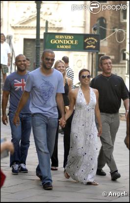 Eva Longoria et Tony Parker en vacances à Venise avec des amis, le 30 juin 2010