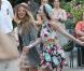 Leighton Meester et Blake Lively sur le tournage parisien de Gossip Girl, le 8 juillet 2010