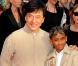 Jackie Chan et Jaden Smith à l'occasion de l'avant-première britannique de  Karate Kid , à Leicester Square, à Londres, le 15 juillet 2010.