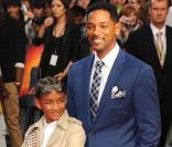Jaden Smith et Will Smith à l'occasion de l'avant-première britannique de  Karate Kid , à Leicester Square, à Londres, le 15 juillet 2010.