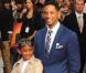Jaden Smith et Will Smith à l'occasion de l'avant-première britannique de  Karate Kid , à Leicester Square, à Londres, le 15 juillet 2010.