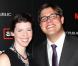 Rich Sommer et son épouse Virginia Donohoe lors de la soirée ABC pour la quatrième saison de Mad Men au Mann 6 Theatre à Los Angeles le 20 juillet 2010