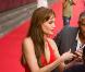 Angelina Jolie, habillée par Versace, lors de l'avant-première de Salt en Russie à Moscou le 25 juillet 2010