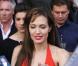 Angelina Jolie, habillée par Versace, lors de l'avant-première de Salt en Russie à Moscou le 25 juillet 2010