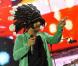 Jamiroquai en concert aux festival des Vieilles Charrues, à Carhaix, le 18 juillet 2010