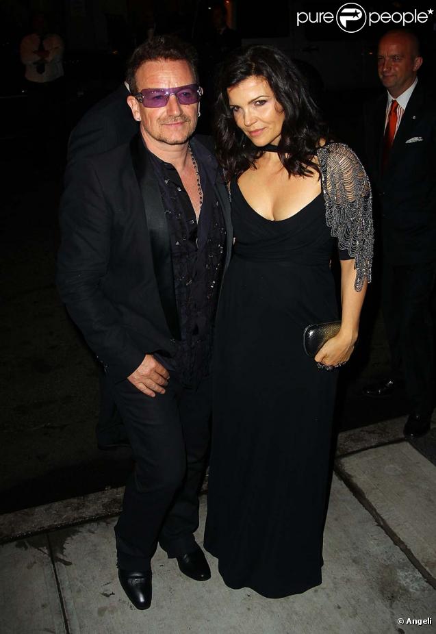 Bono et sa femme Ali 