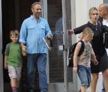Kate Winslet avec sa fille Mia, son ex Sam Mendes et leur fils Joe 