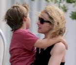 Kate Winslet en balade sportive avec son fils Joe et son ami Louis Dowler à New York