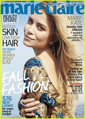 Mary-Kate Olsen en couverture du Marie-Claire US du mois de septembre 2010 