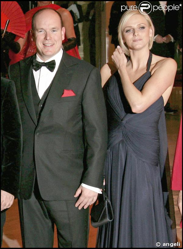 Le Bal de la Rose 2008 : Albert et Charlene Wittstock