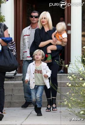Gwen Stefani en famille 