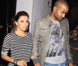 Eva Longoria et Tony Parker à la sortie du restaurant Beso le 9 août 2010 à Los Angeles