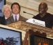 L'équipe du film Expendables a investi la bourse de New York le 19 août 2010 : Dolph Lundgren, Jason Statham, Sylvester Stallone et Terry Crews sonnent la cloche de l'ouverture des échanges 