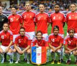 Le 25 août 2010, Adriana Karembeu, ambassadrice du foot féminin, assistaient en compagnie de son mari Christian, de Rama yade et de Fernand Duchaussoy à la victoire écrasante des Bleues sur la Serbie en éliminatoires du Mondial 2011.