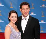 Emily Blunt et son époux à la cérémonie des Emmy Awards. 29/08/2010