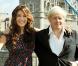 La belle Kelly Brook et le maire deLondres Boris Johnson, à l'occasion du Sky Ride, à Potters Fields, à Londres, le 31 août 2010.