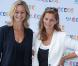 Guilaine Chenu et Francoise Joly à l'occasion de la conférence de presse de rentrée de France Télévisions, à Paris, le 3 septembre 2010.