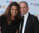 Myriam Seurat et Samuel Etienne à l'occasion de la conférence de presse de rentrée de France Télévisions, à Paris, le 3 septembre 2010.