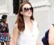 Leighton Meester sur le tournage de Gossip Girl à New York le 3 septembre 2010