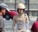 Keira Knightley tourne le prochain spot Chanel. Paris, place de la Concorde, le 5 septembre 2010.