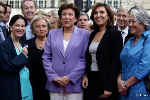 Bernadette, Roselyne Bachelot et Nora Berra à l'inauguration du Train Alzheimer, à Gare de l'Est. 6/09/2010