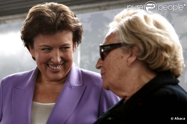 Roselyne Bachelot et Bernadette Chirac à l'inauguration du Train Alzheimer, à Gare de l'Est. 6/09/2010