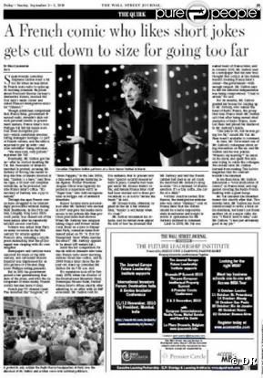 Le  Wall Street Journal  édition du 3 septembre 2010