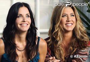 Jennifer Aniston et Courteney Cox sur le tournage de Cougar Town, saison 2
