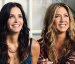 Jennifer Aniston et Courteney Cox sur le tournage de Cougar Town, saison 2