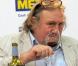 Gérard Depardieu lors de l'Hogatec 2010, à Düsseldorf, en Allemagne, le 12 septembre 2010.