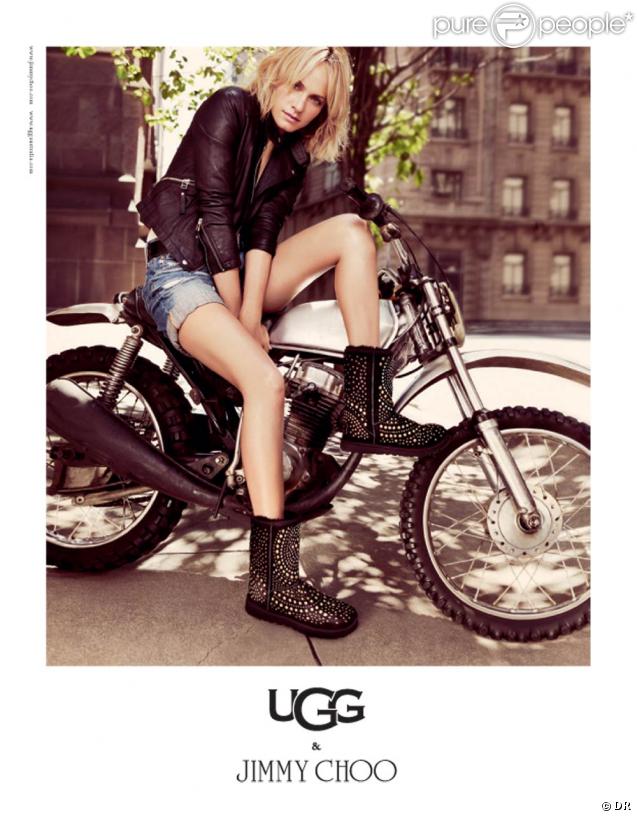 Amber Valletta pour UGG & Jimmy choo