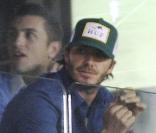 David Beckham assiste à la défaite de son équipe des Los Angeles Galaxy contre les Kansas City Wizards