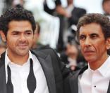 Présentation de  Hors-la-loi  à Cannes, le 21 mai 2010 : Rachid Bouchareb et Jamel Debbouze 