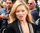 Kate Moss lors de la cérémonie privée en l'honneur du regretté Alexander McQueen. Le 20 septembre à Londres