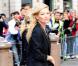 Kate Moss lors de la cérémonie privée en l'honneur du regretté Alexander McQueen. Le 20 septembre à Londres