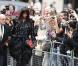 Naomi Campbell lors de la cérémonie privée en l'honneur de Alexander McQueen le 20 septembre à Londres
