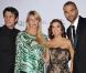 Eva Longoria et Tony Parker entourés de Sarah et Marc Lavoine lors de la deuxième édition du Par Coeur Gala le 20 septembre 2010.