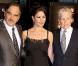 Oliver Stone, Catherine Zeta-Jones et Michael Douglas à l'occason de l'avant-première de Wall Street : l'argent ne dort jamais , au Ziegfeld Theatre de New York, le 20 septembre 2010.