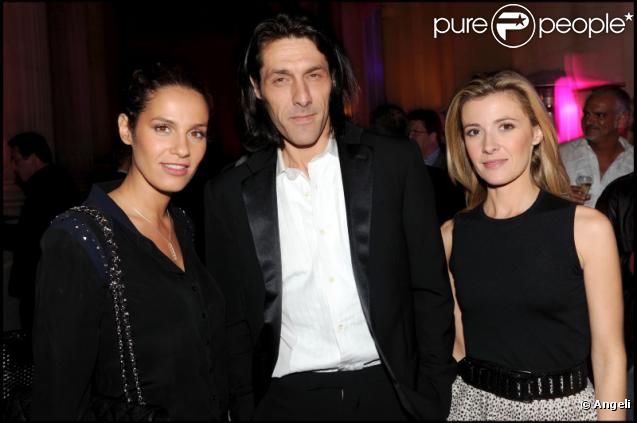Elisa Tovati, Emmanuel Rubin et Elisabeth Bost à la soirée de lancement de la chaîne Stylia, au Mini Palais, à Paris. 20/09/2010