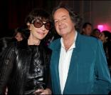 Viviane Blassel et Gonzague Saint Bris à la soirée de lancement de la chaîne Stylia, au Mini Palais, à Paris. 20/09/2010
