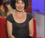 Isabelle Mergault lors de l'enregistrement de l'émission Vivement Dimanche le 22 septembre 2010 (diffusion le 26 septembre)