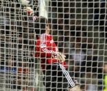 Hugo Lloris (OL), impuissant face à la frappe de Dimitri Payet (AS St-Etienne).