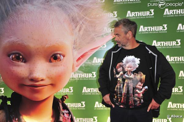 Luc Besson présente l'avant-première d'Arthur 3, à l'UGC Ciné Cité Bercy, le 26 septembre 2010