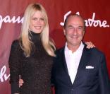 Claudia Schiffer et Michele Norsa lors de la soirée Salvatore Ferragamo à Milan, le 26 septembre 2010 