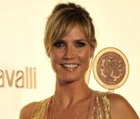Heidi Klum à l'occasion des 40 ans de la maison Cavalli qui se sont tenus aux Beaux-Arts, dans le cadre de la Fashion Week, à Paris, le 29 septembre 2010.