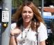 Miley Cyrus se rend chez des amis à Westwood (Californie), jeudi 30 septembre.