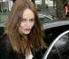 Vanessa Paradis à son arrivée au défilé Chanel. Le 5/10/10