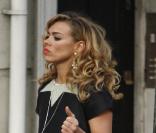 Billie Piper sur le tournage de la série Le Journal intime d'une call girl à Londres le 12 octobre 2010  