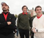Henri Leconte, Patrick de Carolis et Tex lors du tournoi de golf des personnalités à Guyancourt le 15 octobre 2010