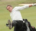 Gerard Holtz lors du tournoi de golf des personnalités à Guyancourt le 15 octobre 2010